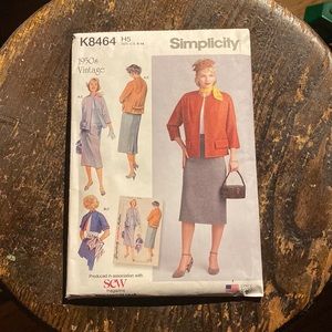 Simplicity 1950’s vintage sewing set/kit size U.S 6-14